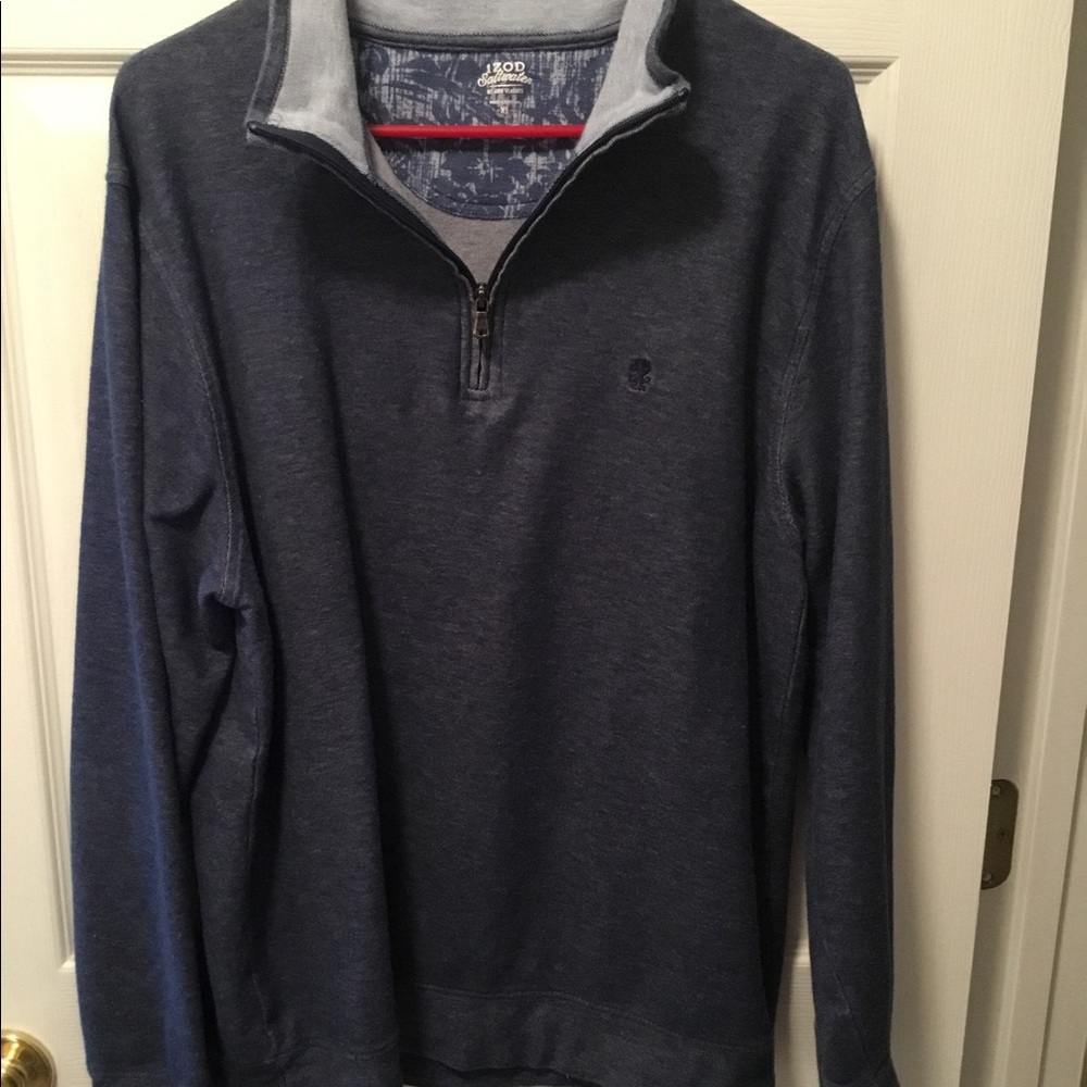 Izod Saltwater quarter zip pullover Mens XL